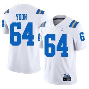 White Sam Yoon Bruin College Football Men #64 Embroidery Jerseys 630528-334