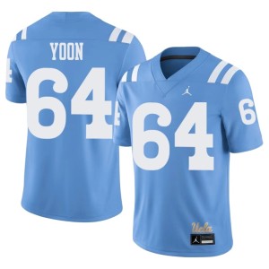 Light Blue College Football Bruins #64 Stitched Mens Sam Yoon Jersey 611551-492