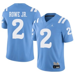 Light Blue College Football UCLA Bruins NCAA Men #2 Brian Rowe Jr. Jersey 687592-834