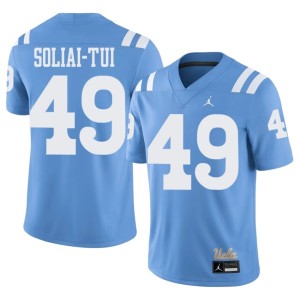 Light Blue #49 Men's Malaki Soliai-Tui Stitched UCLA College Football Jersey 510274-839