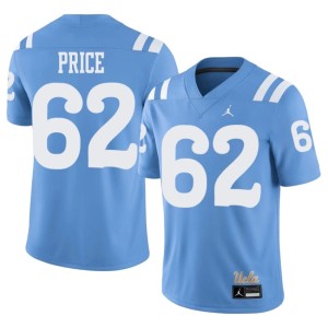 Light Blue #62 College Football The Bruins Game Mens Michael Price Jersey 167998-511