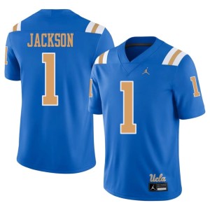 Blue Men #1 Player Mighty Bruins Scooter Jackson College Football Jersey 956455-892