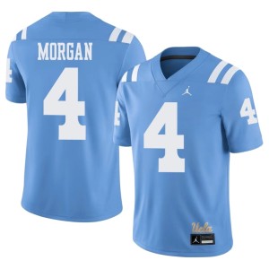 Light Blue Bruins Semaj Morgan College Football #4 Men's Embroidery Jersey 915427-936