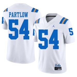 White #54 Replica College Football Mighty Bruins Ty Partlow Men Jerseys 373664-424