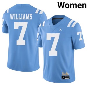Light Blue Bruin College Football #7 Aaron Williams 2026-27 Women Jersey 588229-250