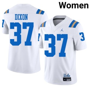 White Joshua Dixon 2026-27 #37 College Football Women's Joe Bruin Jerseys 871915-615