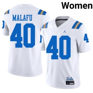 White The Bruins #40 Womens Mone Malafu 2026-27 College Football Jersey 305059-645