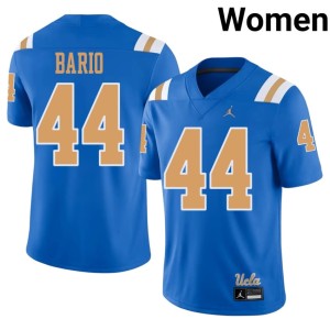 Blue Joe Bruin Stitched Women College Football Peter Bario #44 Jerseys 379664-572