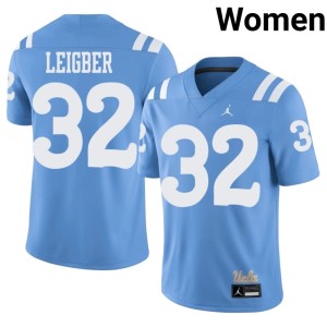 Light Blue Bruins #32 2026 Troy Leigber Women's College Football Jersey 761933-783