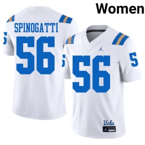 White Drew Spinogatti Game #56 Westwood Bruins College Football Womens Jersey 263494-953