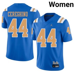 Blue Joe Bruin Womens #44 Giancarlo Cereghino College Football Player Jerseys 614462-758
