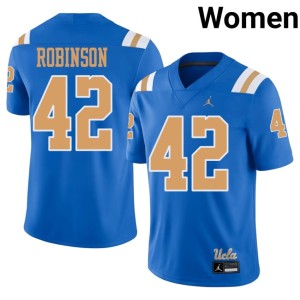 Blue #42 The Bruins College Football Jackie Robinson High School Womens Jerseys 385478-237