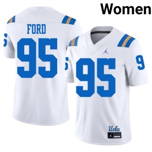 White Women UCLA Bruins Tyson Ford #95 College Football Limited Jerseys 623222-624
