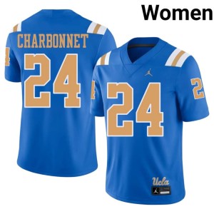 Blue Women College Football Alumni #24 Zach Charbonnet Bruin Jersey 194628-491