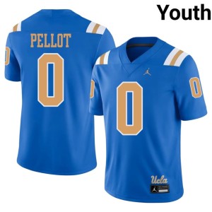 Blue Donavyn Pellot #0 Youth College Football NCAA Westwood Bruins Jersey 810832-548