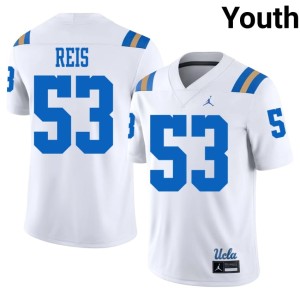 White #53 Youth College Football Joe Bruin Player Jacob Reis Jerseys 407713-528