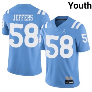 Light Blue Alumni College Football UCLA Jaylan Jeffers Youth #58 Jerseys 341819-257