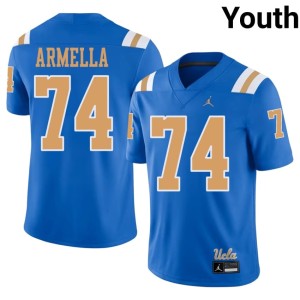 Blue Player Julian Armella Mighty Bruins College Football Youth #74 Jersey 944963-307