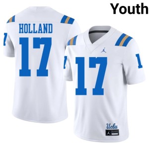 White #17 Youth College Football Alumni Lucien Holland Bruins Jersey 182261-795