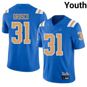 Blue Mateo Orosco Mighty Bruins Youth #31 College Football Alumni Jerseys 985820-740