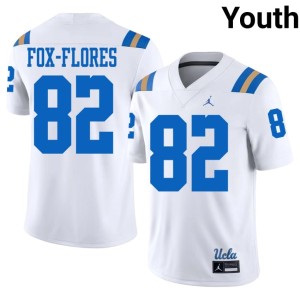 White Bruin Youth Noah Fox-Flores #82 Replica College Football Jersey 891817-392