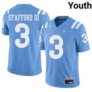 Light Blue NCAA Bruins Robert Stafford III College Football #3 Youth Jerseys 452733-210