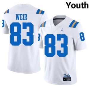 White Embroidery Russell Weir Youth #83 UCLA College Football Jersey 692999-896