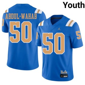 Blue Youth #50 NCAA UCLA College Football Salem Abdul-Wahab Jerseys 174797-688