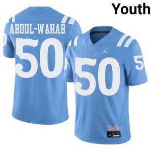 Light Blue Player UCLA Bruins #50 Salem Abdul-Wahab College Football Youth Jerseys 644670-710