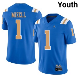 Blue The Bruins Youth College Football #1 Aidan Mizell Replica Jerseys 172099-761