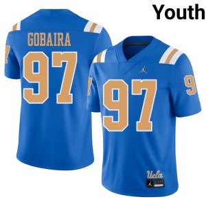 Blue Aiden Gobaira #97 Westwood Bruins Official Youth College Football Jerseys 111623-839