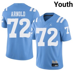 Light Blue #72 K.D. Arnold Mighty Bruins Embroidery College Football Youth Jersey 321476-487