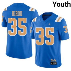 Blue #35 Logan Hirou Youth Joe Bruin College Football Alumni Jerseys 105828-605