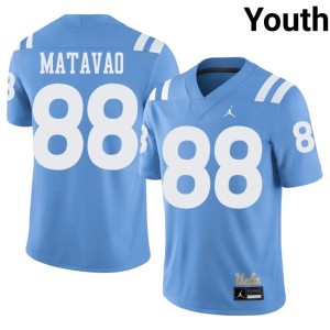 Light Blue Player College Football #88 Moliki Matavao Mighty Bruins Youth Jerseys 856622-129