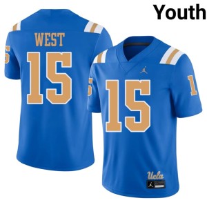 Blue Youth Bruin Sahir West #15 College Football 2026 Jersey 441144-233