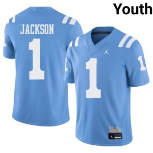 Light Blue Scooter Jackson The Bruins Youth Stitched College Football #1 Jerseys 457963-554