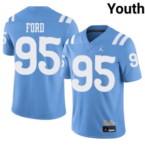 Light Blue Tyson Ford College Football #95 Official Youth UCLA Bruins Jersey 710679-774